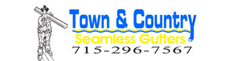gutters and downspouts Logo